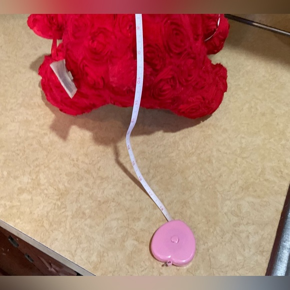 Build A Bear Workshop: Red roses (2021) teddy bear with silver unattached heart. - Picture 8 of 8